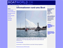 Tablet Screenshot of boatworld.ch